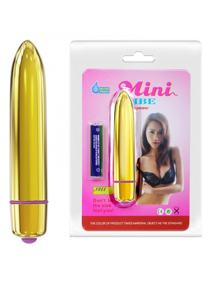 Mini zlatni vibrator BI 14233